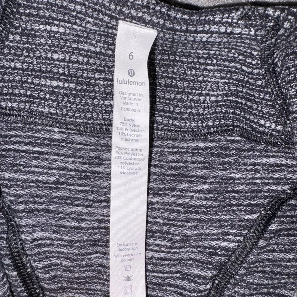 Lululemon Run Briskly Heather Gray Running Pullover Size 6